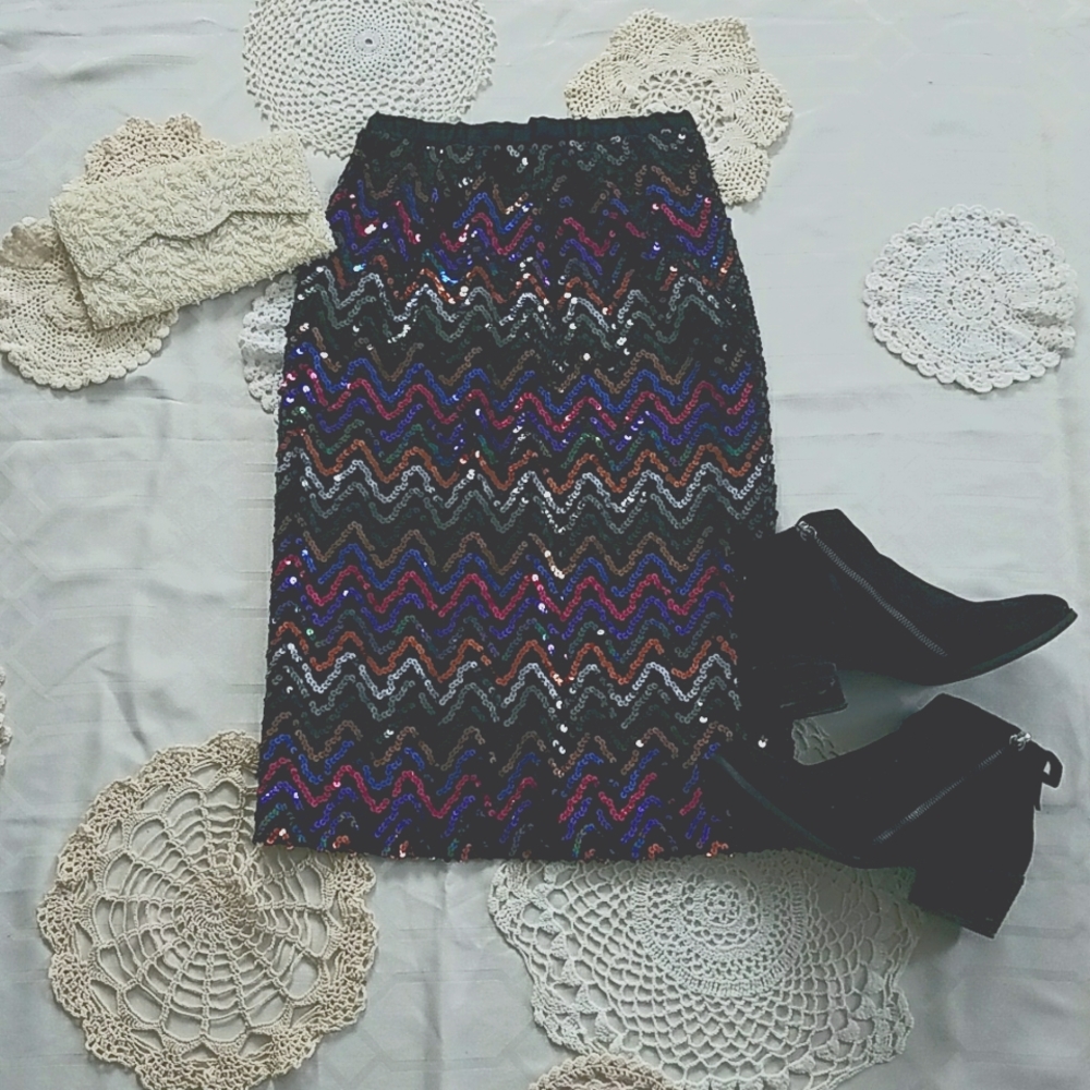 Life Of The Party Sequin Skirt